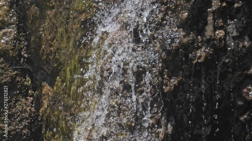 Wallpaper Mural Water spring falling on rock mountains Torontodigital.ca