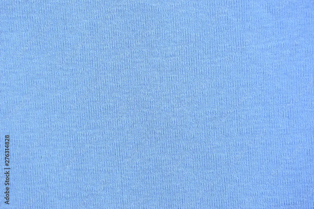 Texture of blue soft fiber fabric