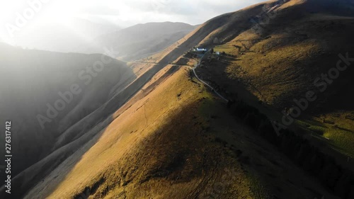 Berglandschaft im Abendlicht