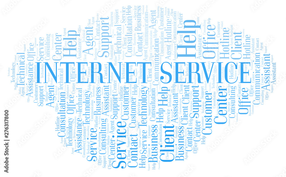 Internet Service word cloud. Internet Service word cloud.