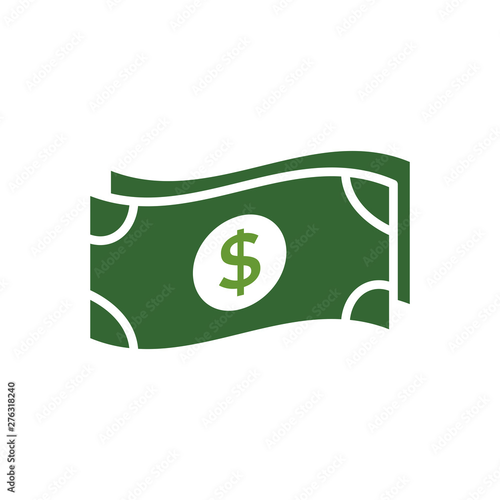 Money Icon in trendy flat style isolated on white background Money Icon in trendy flat style isolated on white background