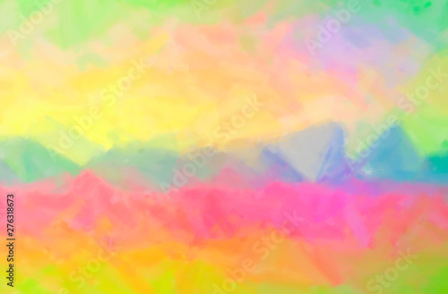 Abstract illustration of orange, pink, red Dry Brush Oil Paint background