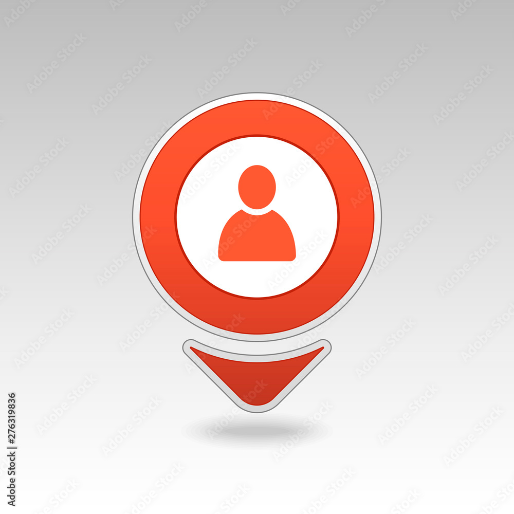 Location people pin map icon. Map pointer Location people pin map icon. Map pointer