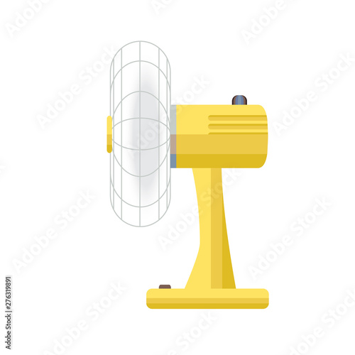 Vintage electric fan wind - air cooling in hot weather