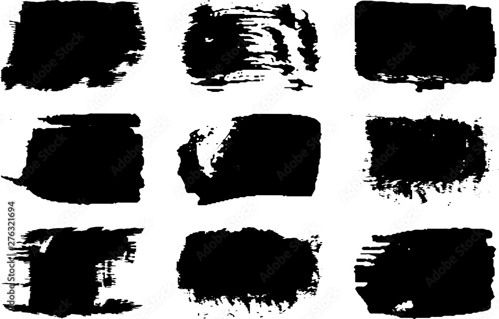 Collection of vector grunge style brushes. Collection of vector grunge style brushes.