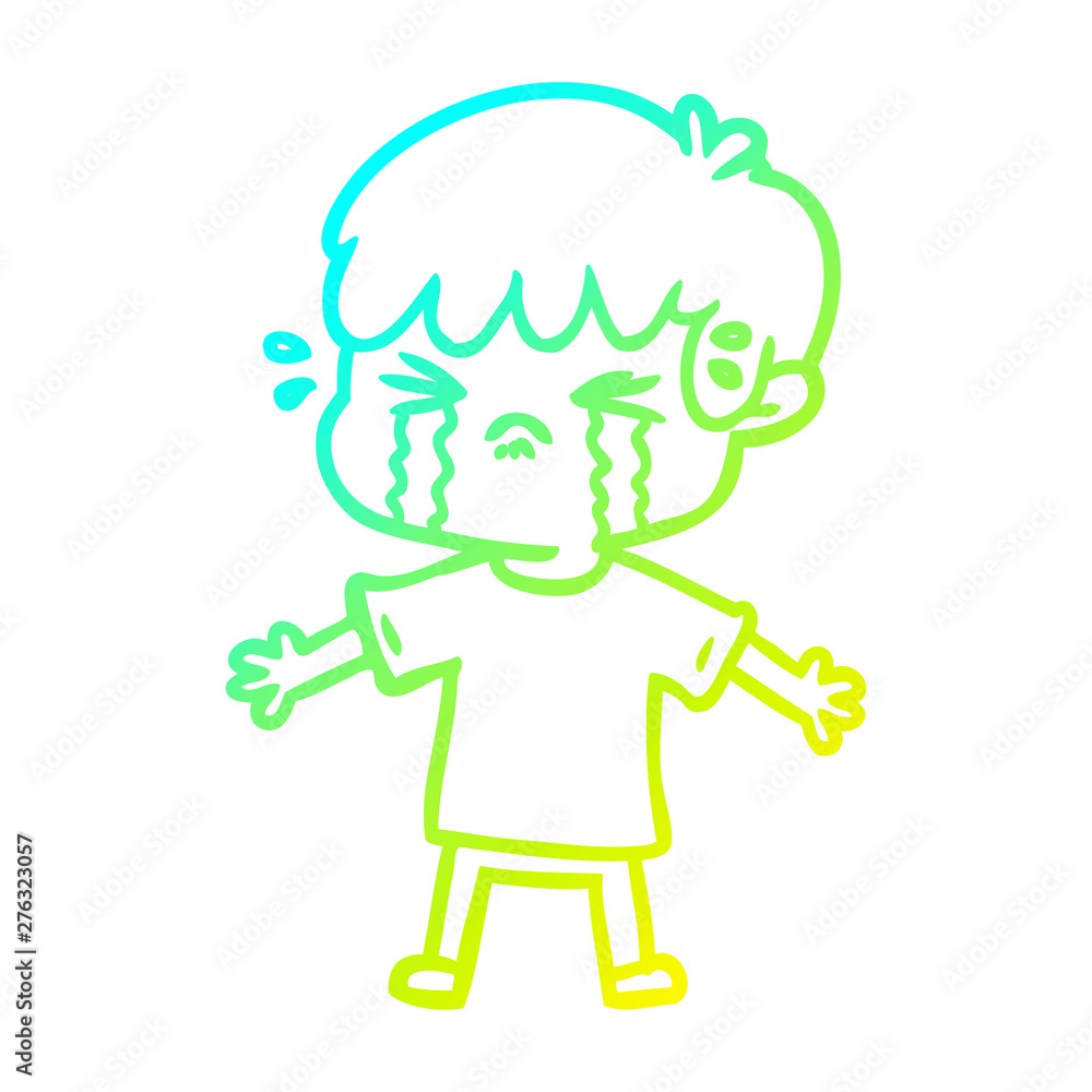 cold gradient line drawing cartoon boy crying cold gradient line drawing cartoon boy crying