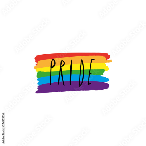 Hand drawn crayons rainbow art, LGBT flag, Gay Pride and other social movements, print for poster, cards, t-shirts and more. Vector.