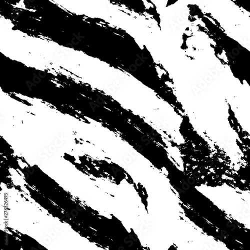Black and white grunge texture. Monochrome gloomy background. The dirty spot is abstract. Spilled ink. Chaotic futuristic surface.