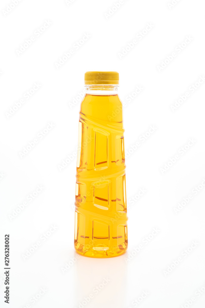 bottle of ice tea and green tea on white background bottle of ice tea and green tea on white background
