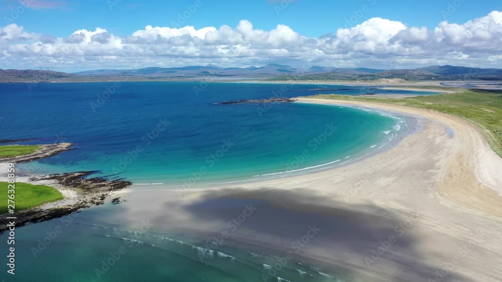 Aerial view of the awarded Narin Beach by Portnoo in County Donegal, Ireland, This is one of the finest beaches in the world Aerial view of the awarded Narin Beach by Portnoo in County Donegal, Ireland, This is one of the finest beaches in the world