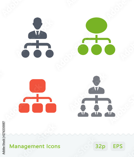 Management Diagrams - Sticker Icons