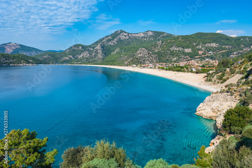 Blue Lagoon beach in Oludeniz  Turkey