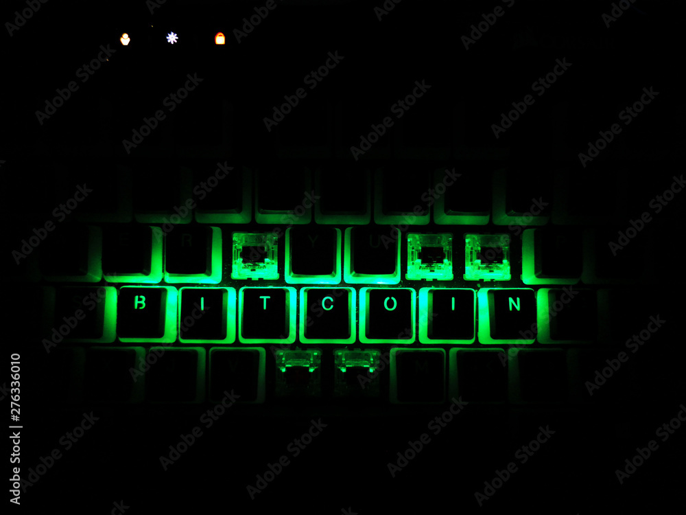 bitcoin written rgb led keyboard buttons bitcoin written rgb led keyboard buttons
