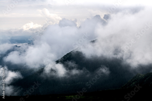 clouds after the rain in the Carpathians © Julia
