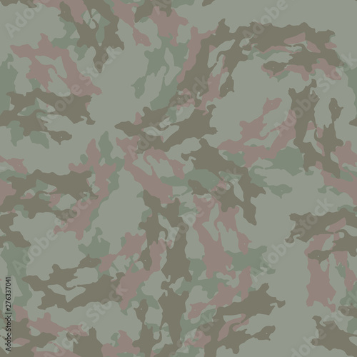 Forest camouflage of various shades of green and brown colors