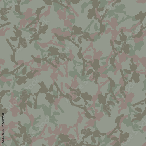 Forest camouflage of various shades of green and brown colors
