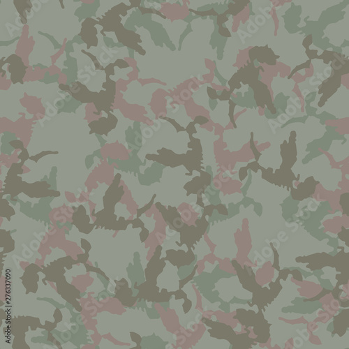 Forest camouflage of various shades of green and brown colors