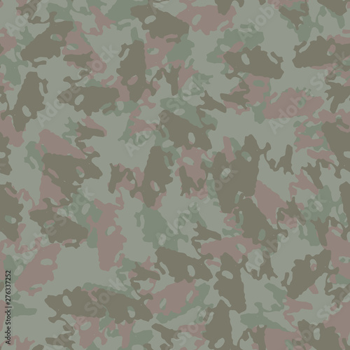 Forest camouflage of various shades of green and brown colors
