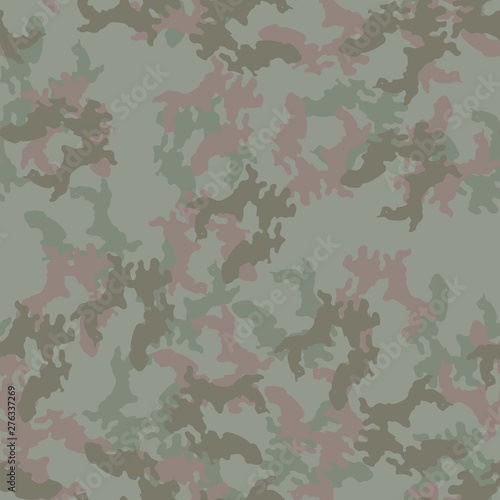 Forest camouflage of various shades of green and brown colors