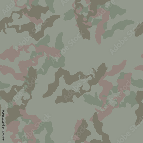 Forest camouflage of various shades of green and brown colors