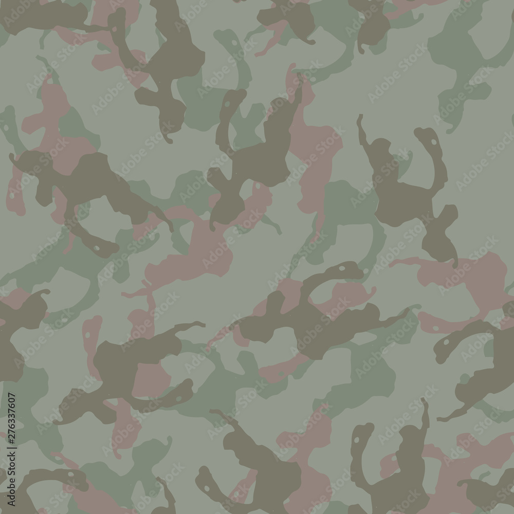 Fototapeta premium Forest camouflage of various shades of green and brown colors