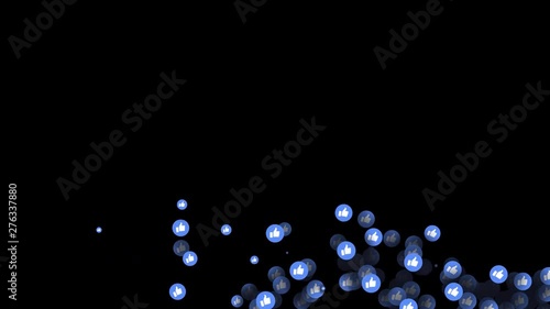 facebook reaction background with alpha channel