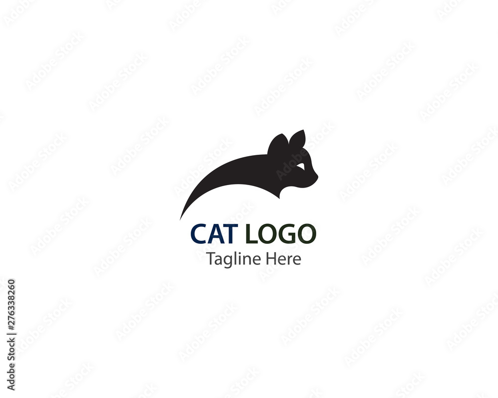 Cat logo vector illustration template Cat logo vector illustration template