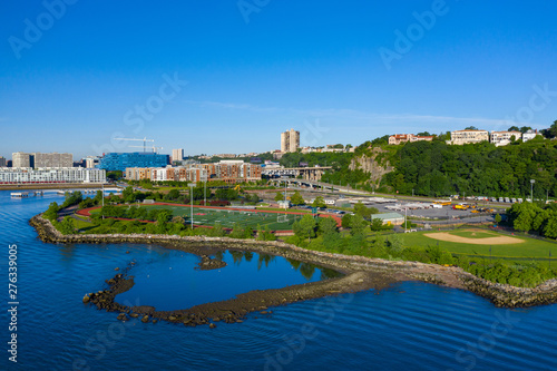 Aerial photo Weehawken Waterfront Park and Recreation Center © Felix Mizioznikov