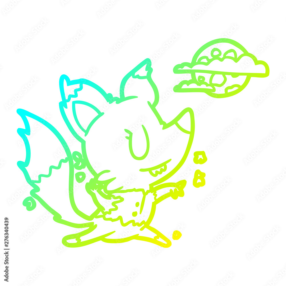 cold gradient line drawing halloween werewolf changing in moonlight cold gradient line drawing halloween werewolf changing in moonlight