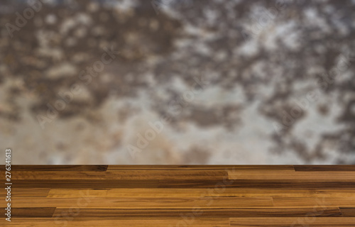 blank wooden table. Flooring. Texture of an old colored board with saggy paint. Mockup. Background