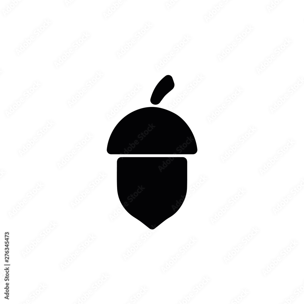 flat icon of an acorn. vector illustration flat icon of an acorn. vector illustration