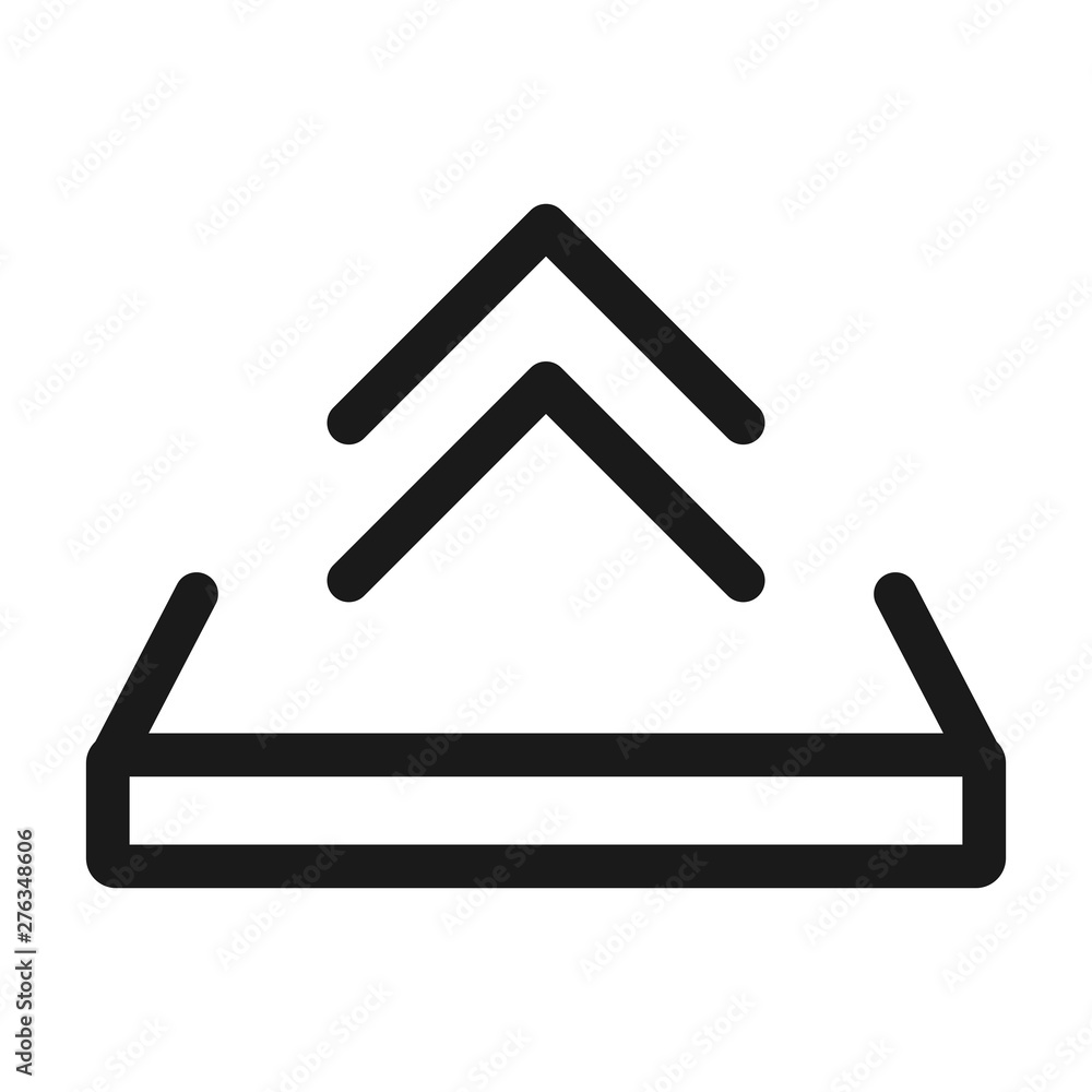 upload and share - minimal line web icon. simple vector illustration. concept for infographic, website or app. upload and share - minimal line web icon. simple vector illustration. concept for infographic, website or app.