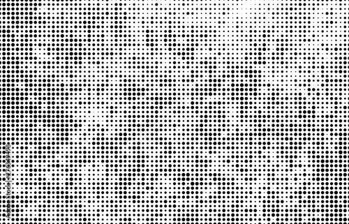 Abstract halftone wave dotted background. Monochrome texture of dots for printing.