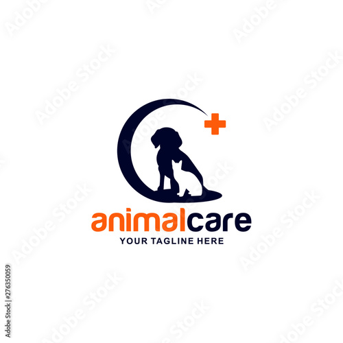 Animal Care Logo Design Template