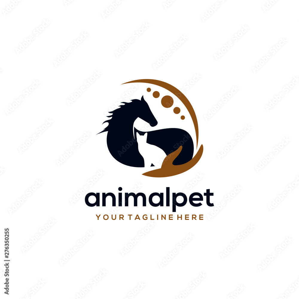 Obraz premium Animal Care Logo Design Template