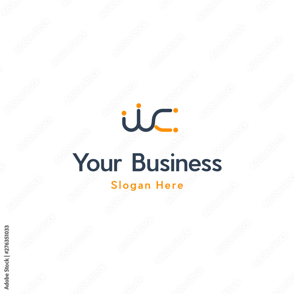 WC letter initial Community, network and social logo design template vector, letter WC logo template vector download WC letter initial Community, network and social logo design template vector, letter WC logo template vector download