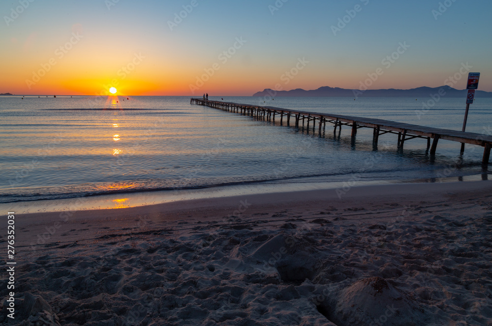 Sunrise at the beacht, Mallorca 4