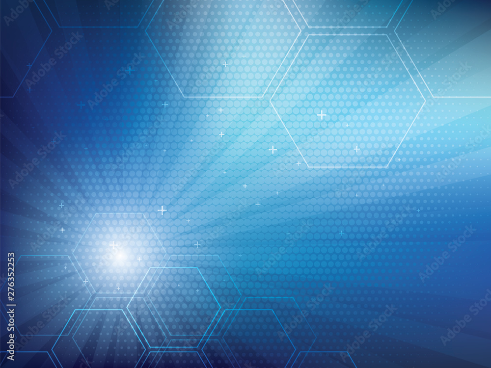 Blue abstract background technology with half tone effect and parallel lines. Bright background and vibrant color. Blue abstract background technology with half tone effect and parallel lines. Bright background and vibrant color.