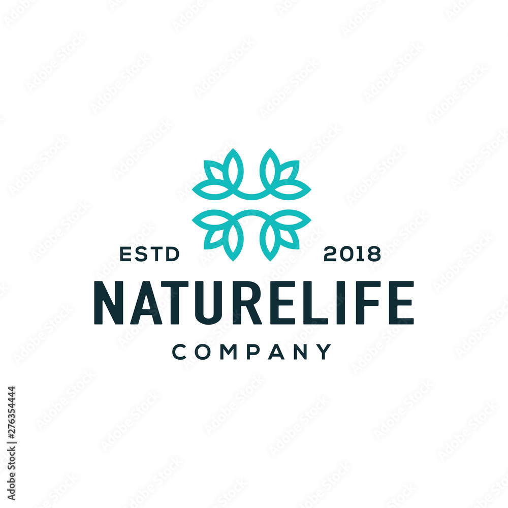Flower logo design vector. Flower logo design vector.