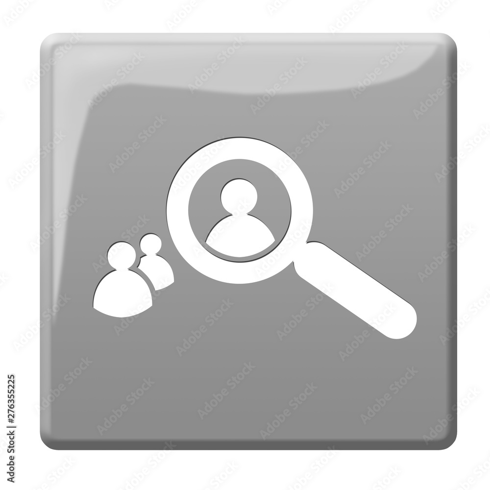 Personen Suche Symbol Button Personen Suche Symbol Button