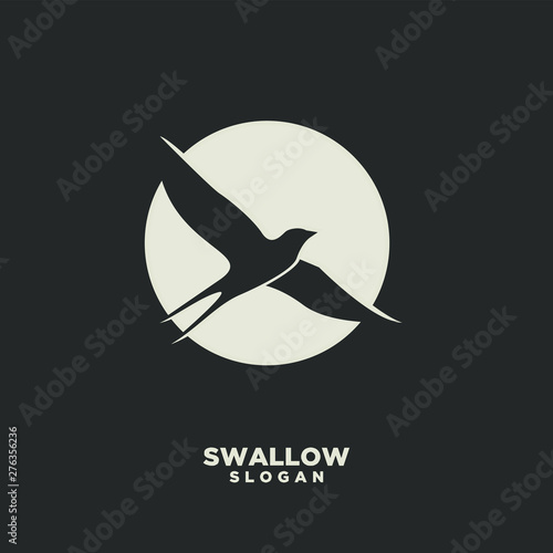 swallow bird logo icon designs vector