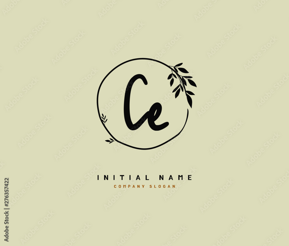 C E CE Beauty vector initial logo, handwriting logo of initial signature, wedding, fashion, jewerly, boutique, floral and botanical with creative template for any company or business. C E CE Beauty vector initial logo, handwriting logo of initial signature, wedding, fashion, jewerly, boutique, floral and botanical with creative template for any company or business.