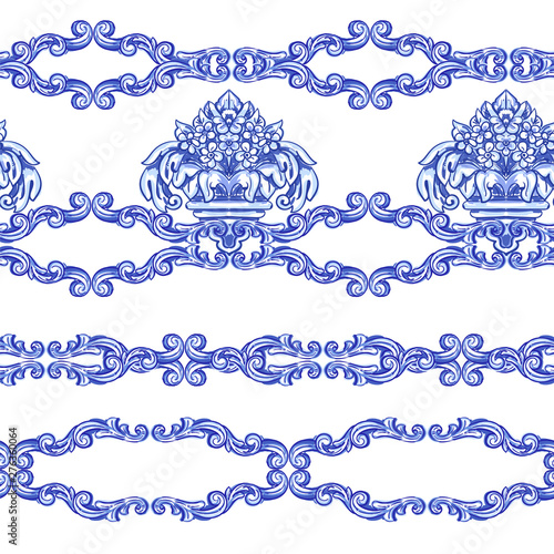 Azulejos Portuguese watercolor