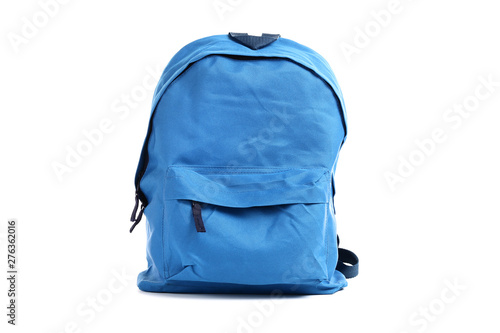 School backpack isolated on white background