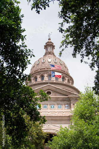 Texas State Capitol building in Austin at spring