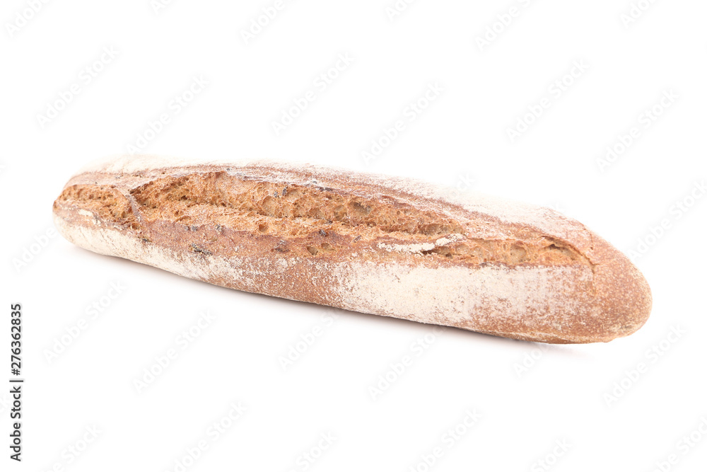 Fresh baguette isolated on white background Fresh baguette isolated on white background