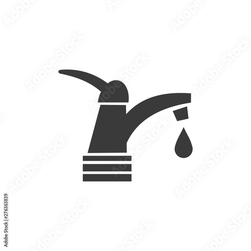 Water tap icon symbol template black color editable. simple logo vector illustration for graphic and web design.