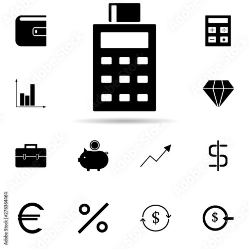 pos terminal icon. Universal set of banking for website design and development, app development