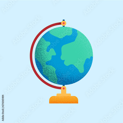 Vector globe of planet Earth.