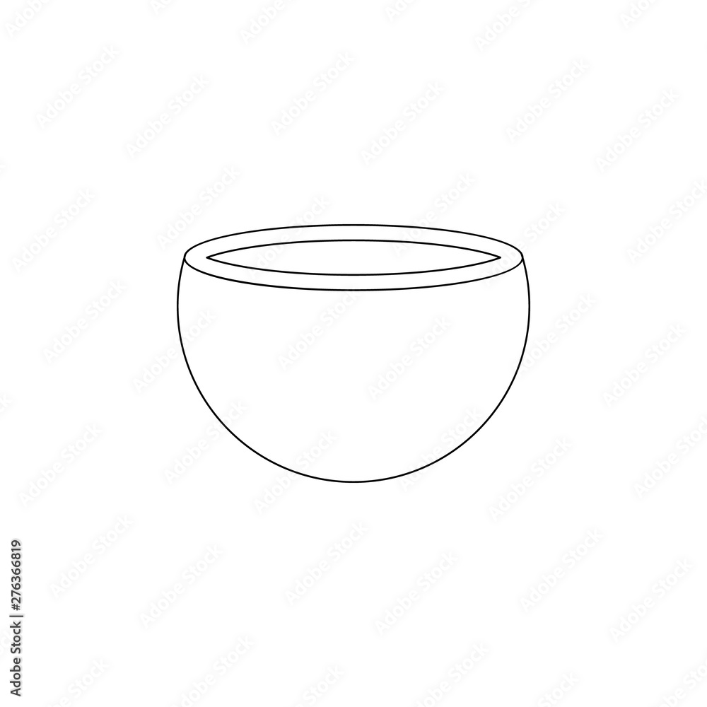 coconut flat icon. Element of summer for mobile concept and web apps icon. Outline, thin line icon for website design and development, app development coconut flat icon. Element of summer for mobile concept and web apps icon. Outline, thin line icon for website design and development, app development
